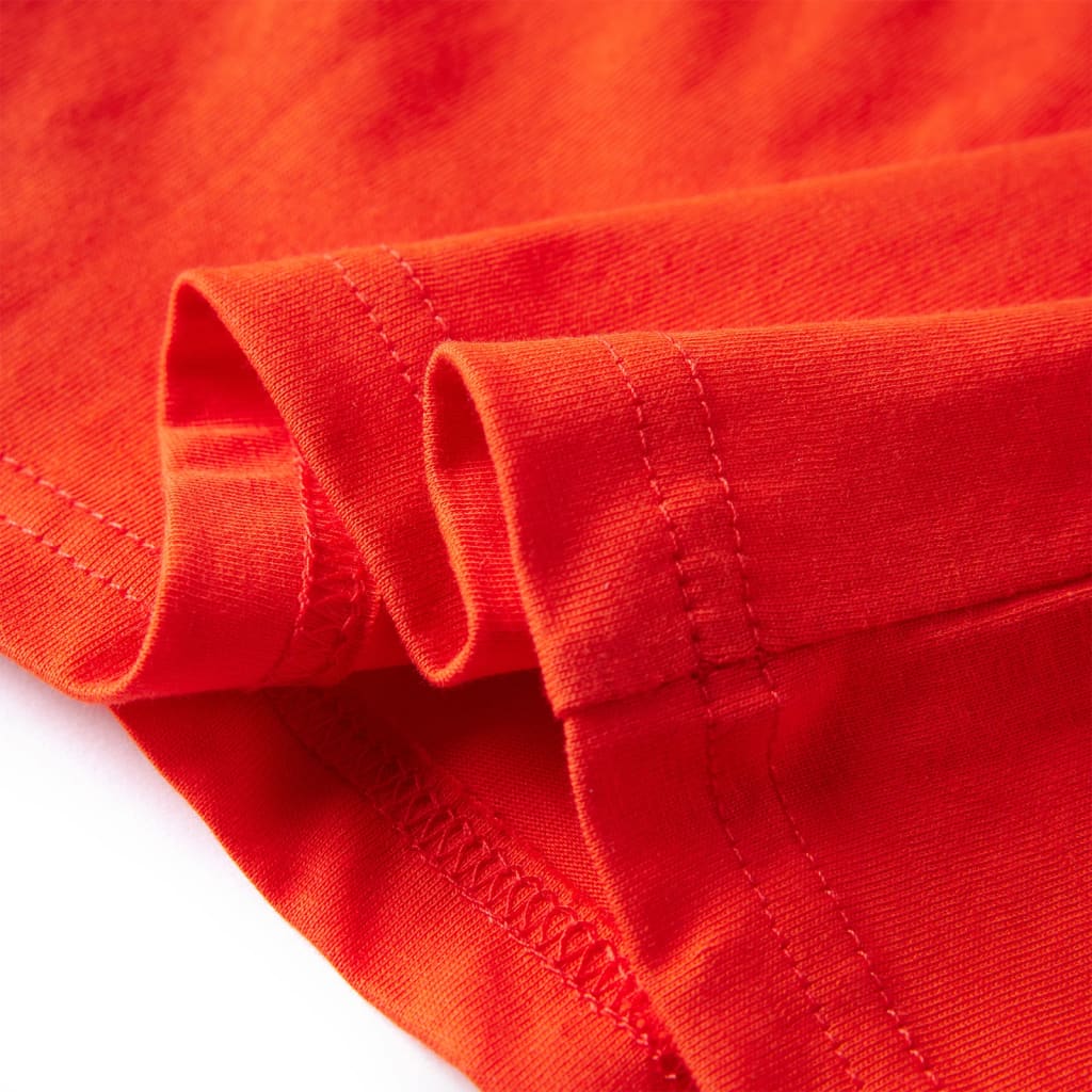 Kinder-Langarmshirt Hellorange 104
