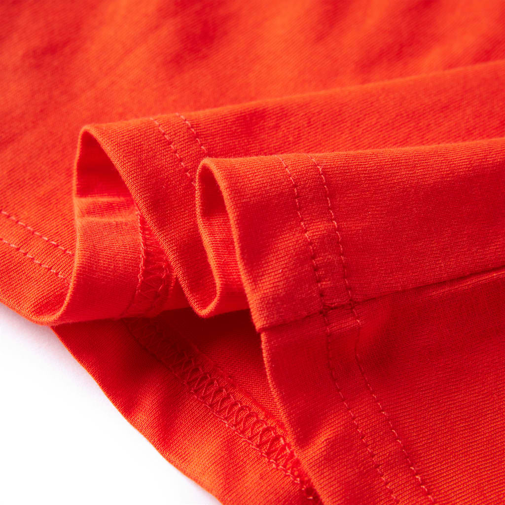 Kinder-Langarmshirt Hellorange 128