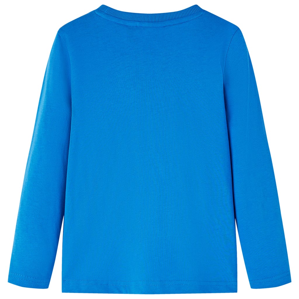 Kinder-Langarmshirt Kobaltblau 128