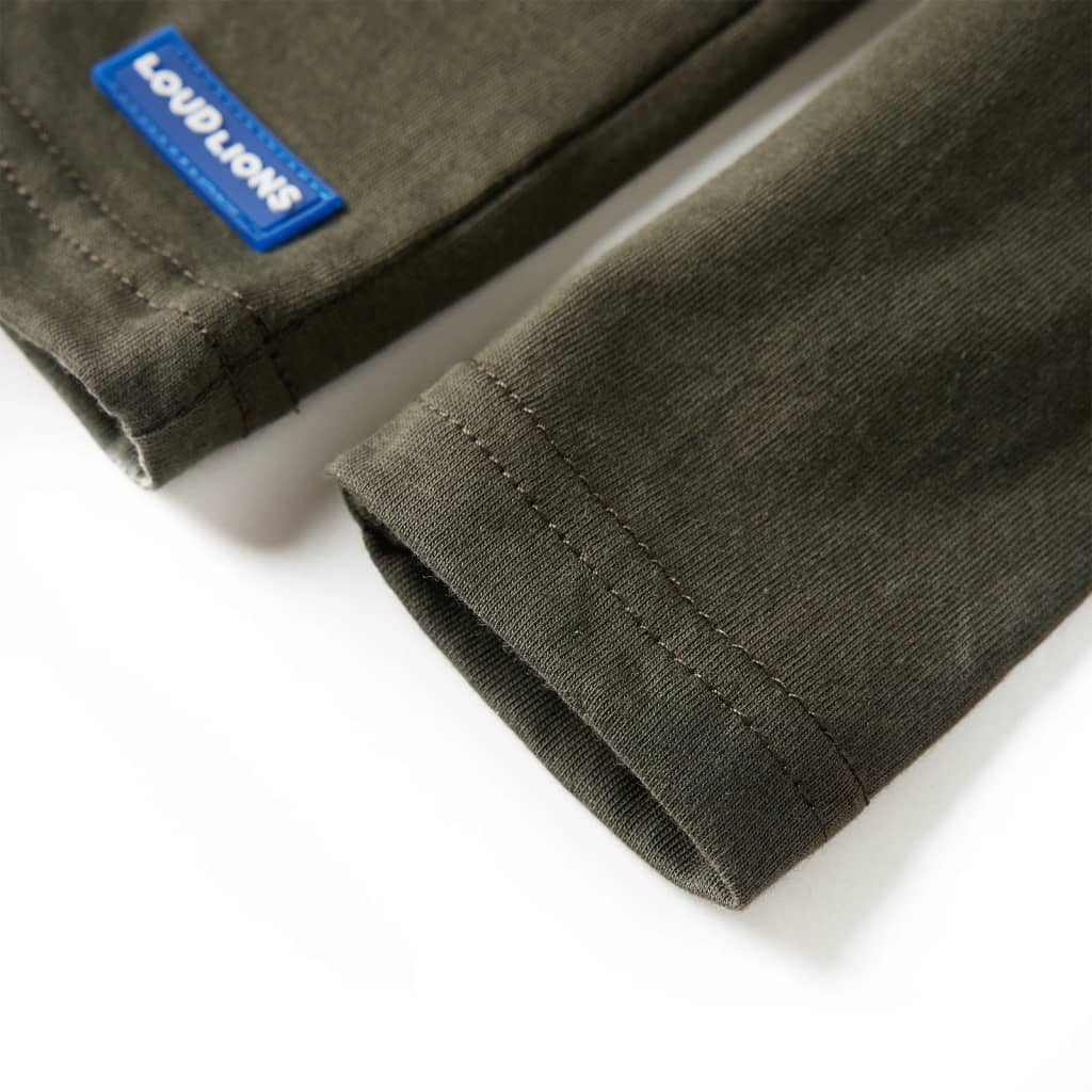 Kinder-Langarmshirt Khaki 104