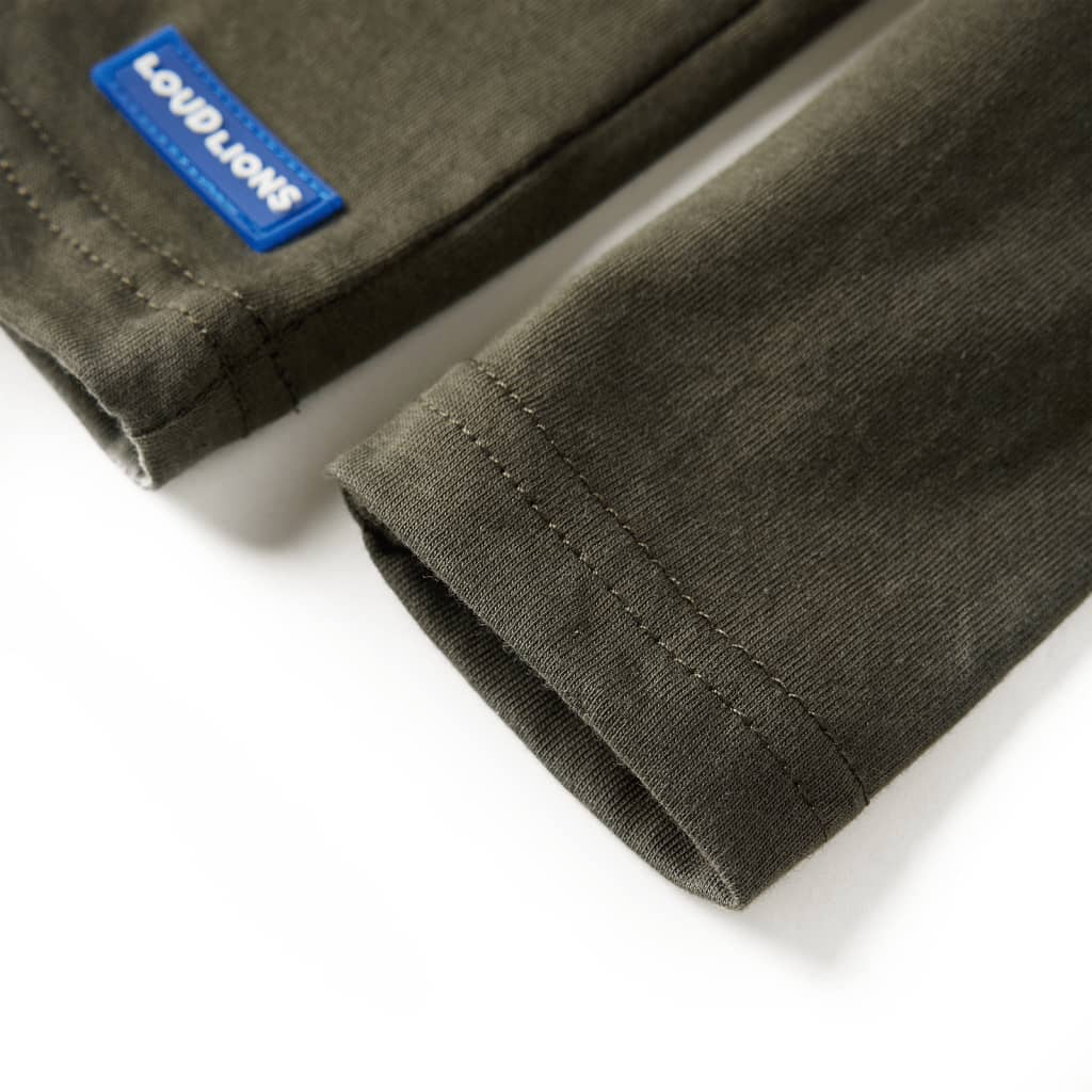 Kinder-Langarmshirt Khaki 116