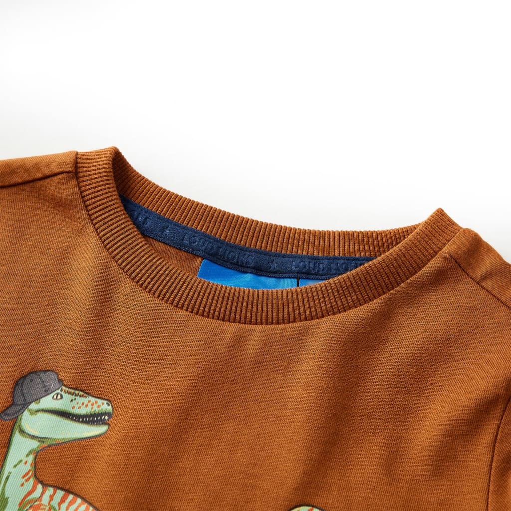 Kinder-Langarmshirt Cognac 104