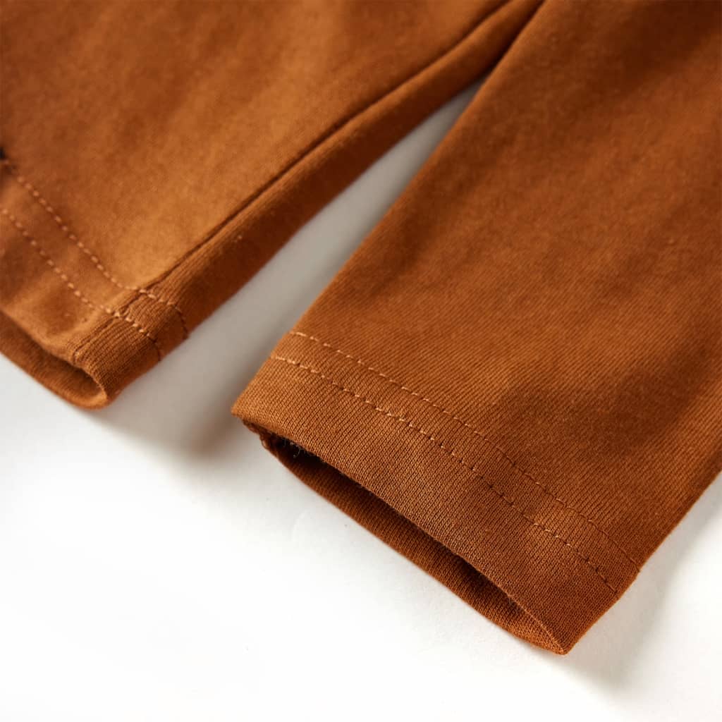 Kinder-Langarmshirt Cognac 104