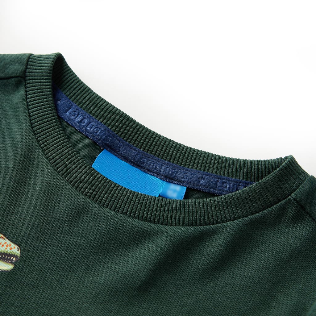Kinder-Langarmshirt Dunkelgrün 104