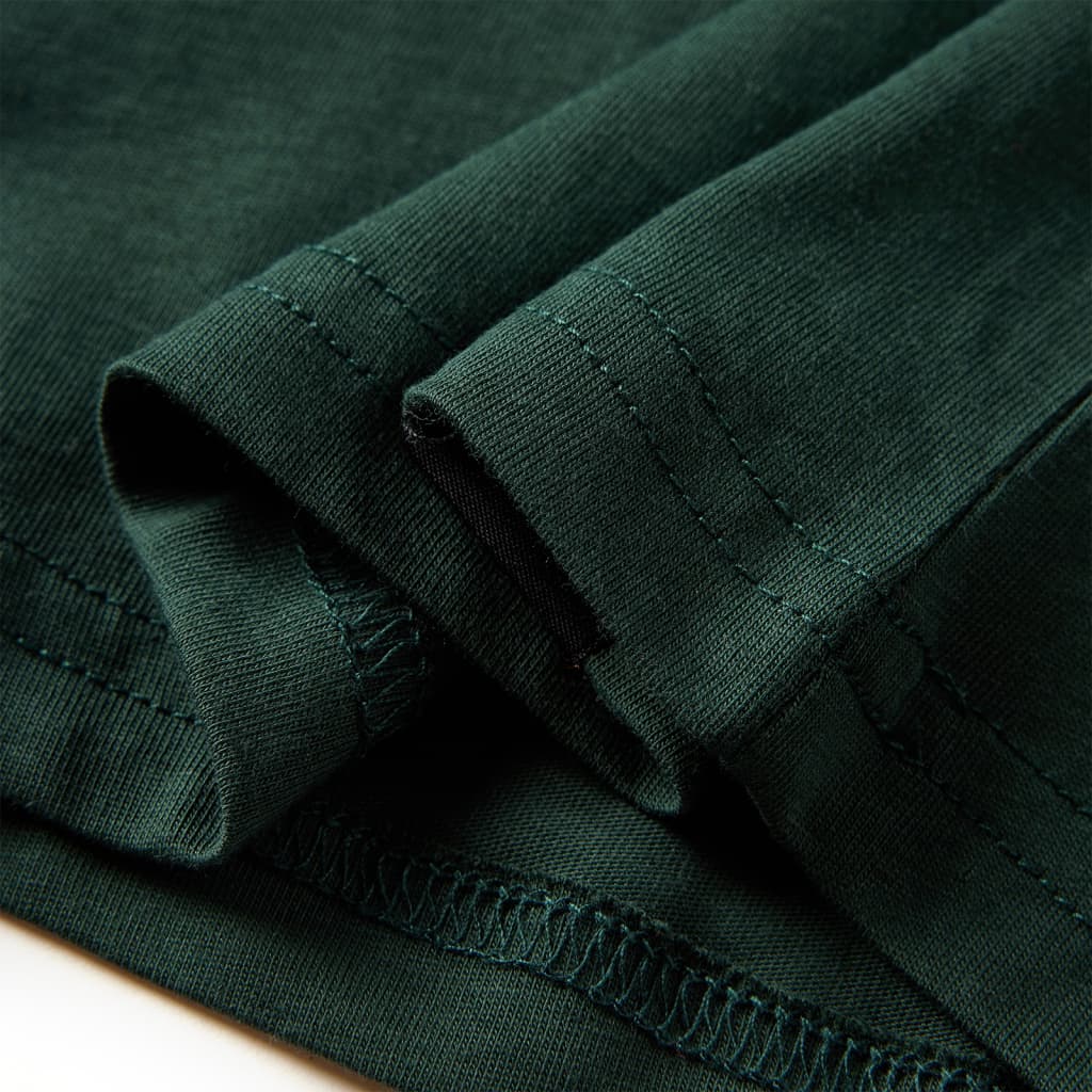 Kinder-Langarmshirt Dunkelgrün 104