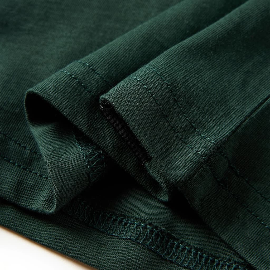 Kinder-Langarmshirt Dunkelgrün 116