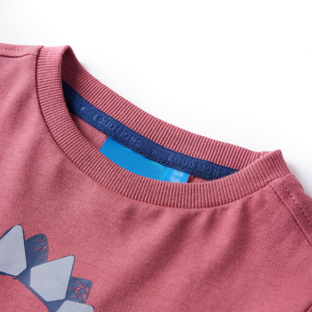 Kinder-Langarmshirt Dunkelrot 140