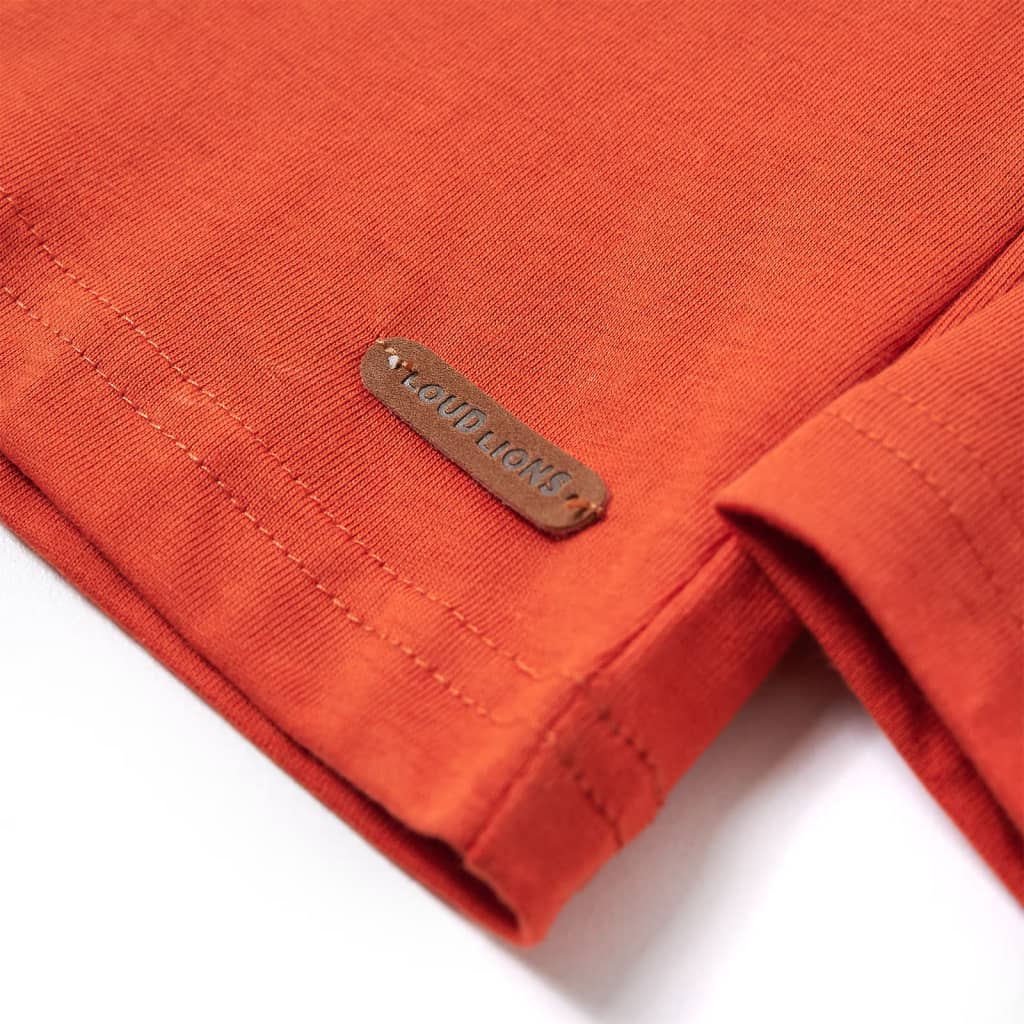 Kinder-Langarmshirt Orange 104