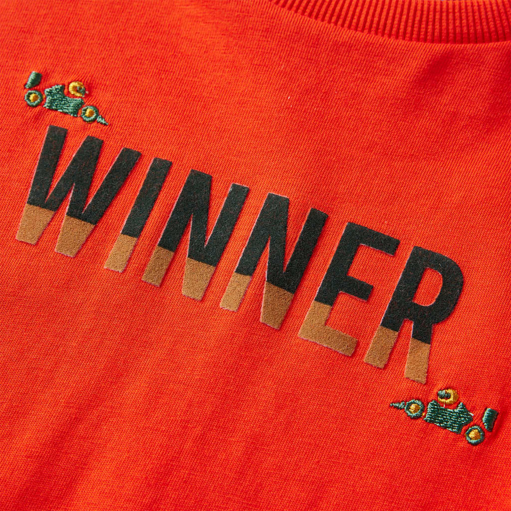 Kinder-Langarmshirt Hellorange 92