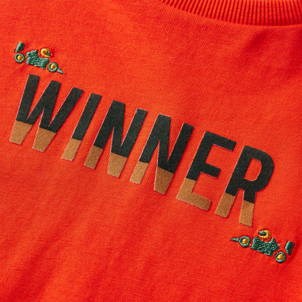 Kinder-Langarmshirt Hellorange 128