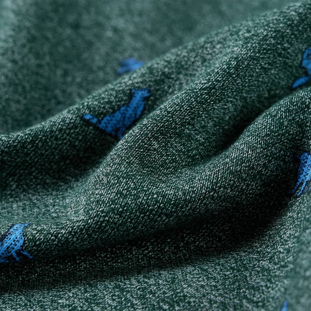 Kinder-Sweatshirt Dunkelgrün Melange 140
