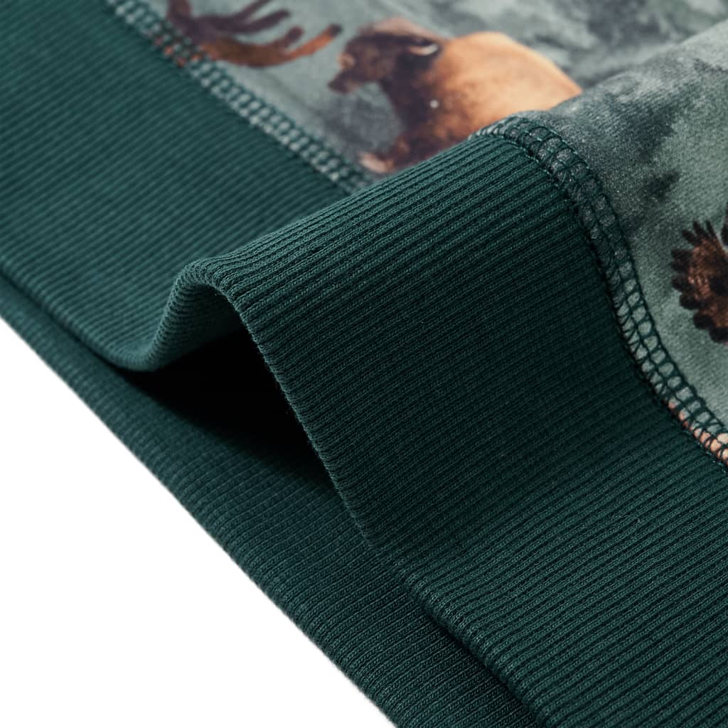 Kinder-Sweatshirt Dunkelgrün 92