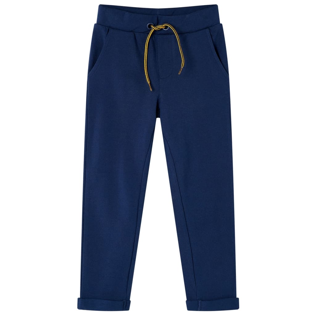Kinderhose mit Kordelzug Marineblau 128