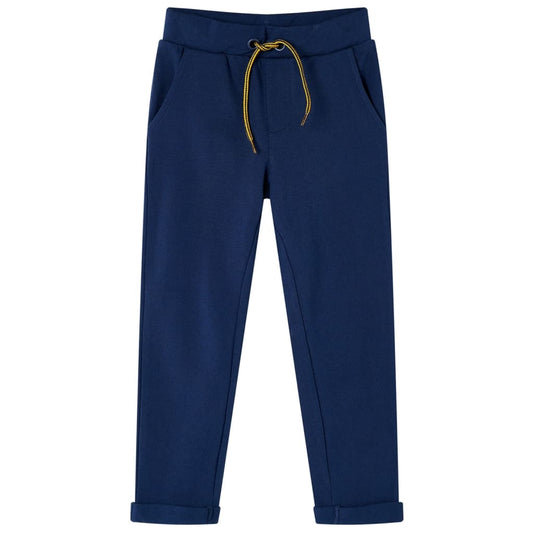 Kinderhose mit Kordelzug Marineblau 128