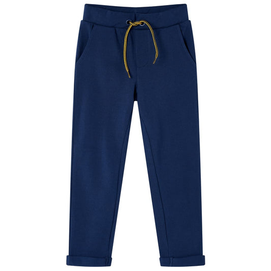 Kinderhose mit Kordelzug Marineblau 140