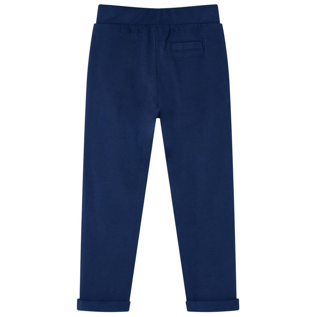 Kinderhose mit Kordelzug Marineblau 140