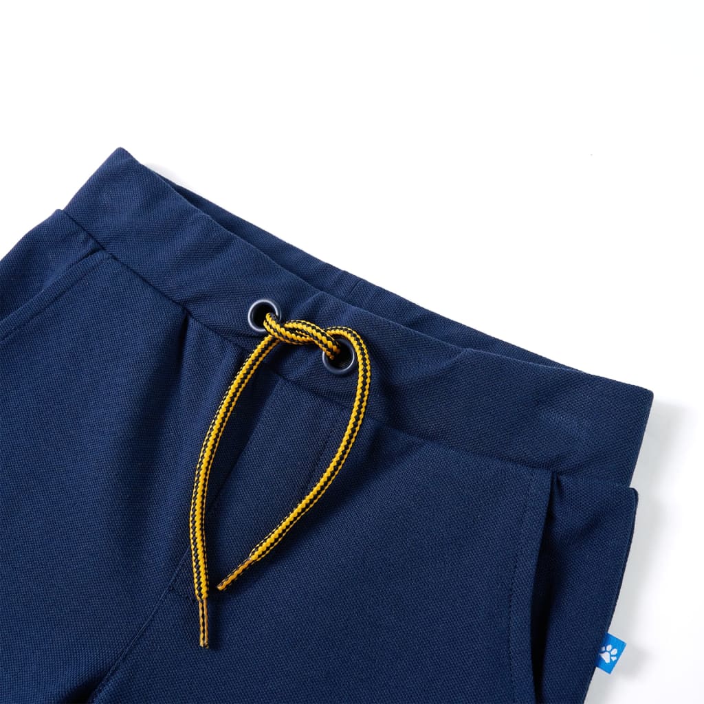 Kinderhose mit Kordelzug Marineblau 140