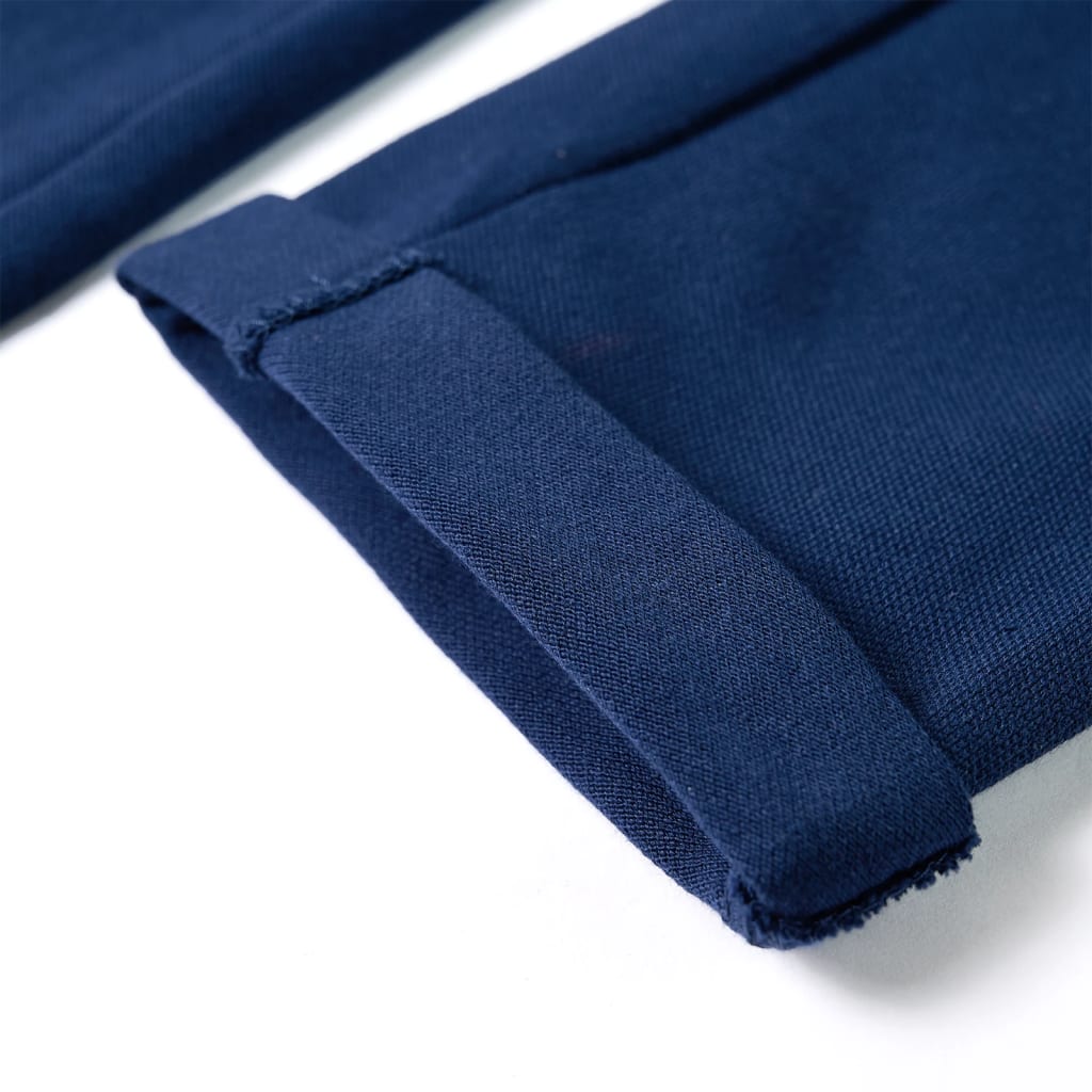 Kinderhose mit Kordelzug Marineblau 140