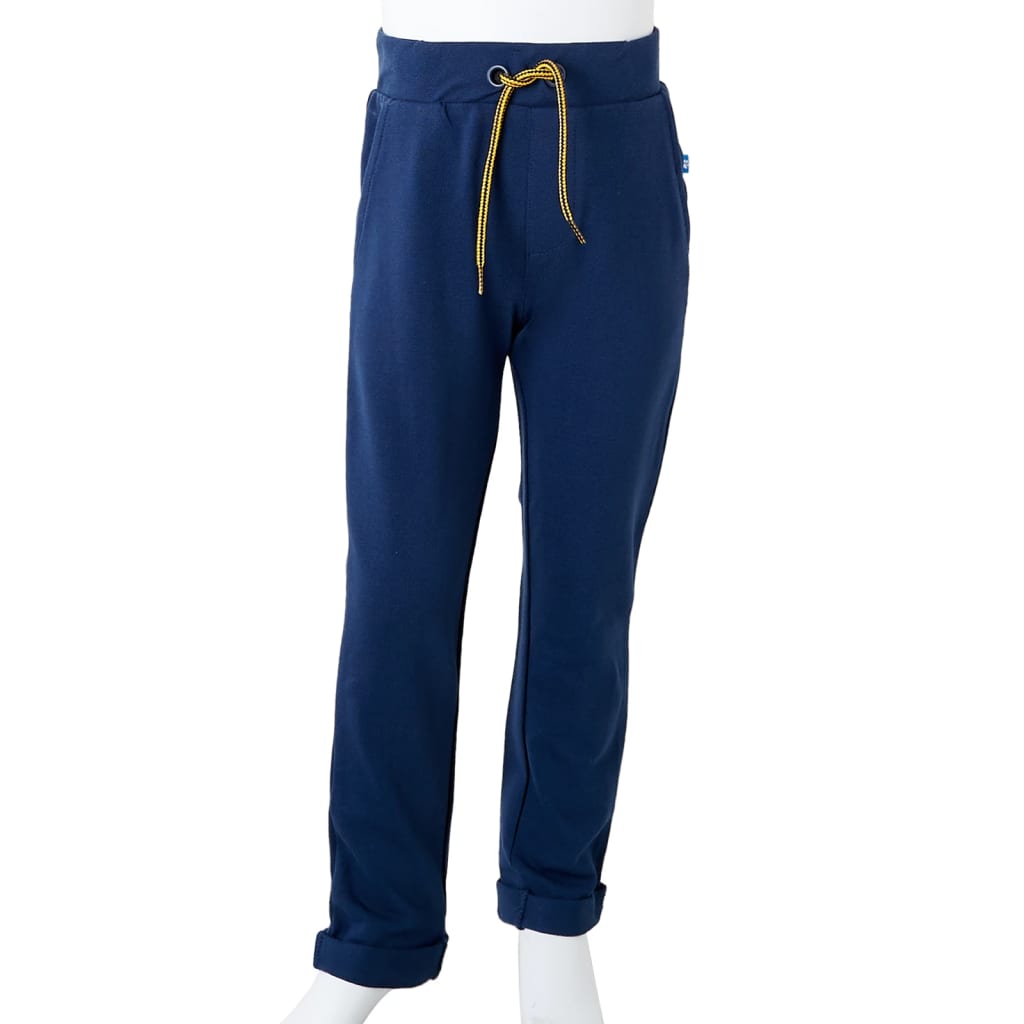 Kinderhose mit Kordelzug Marineblau 140
