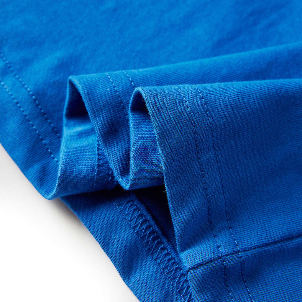 Kinder-Langarmshirt Kobaltblau 116