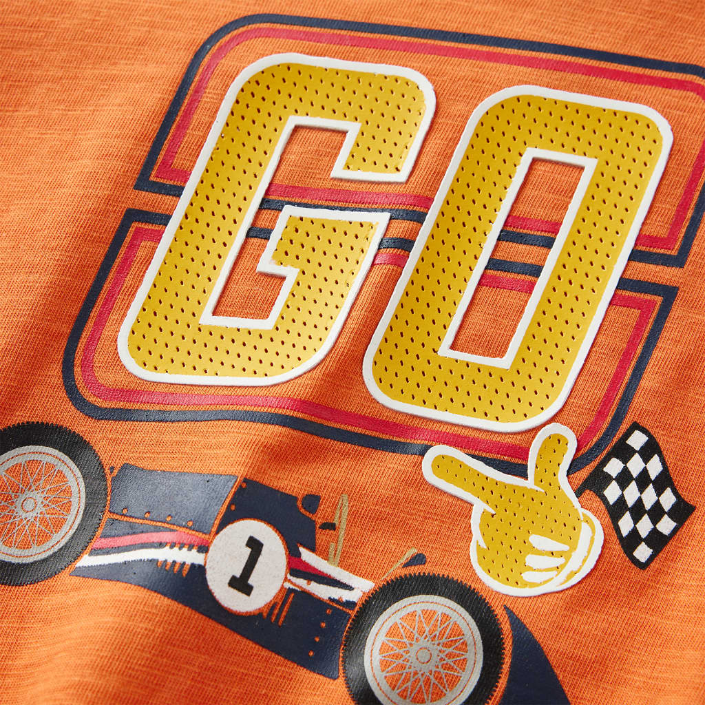 Kinder-Langarmshirt Dunkelorange 116