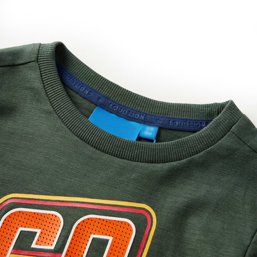 Kinder-Langarmshirt Dunkelgrün 104