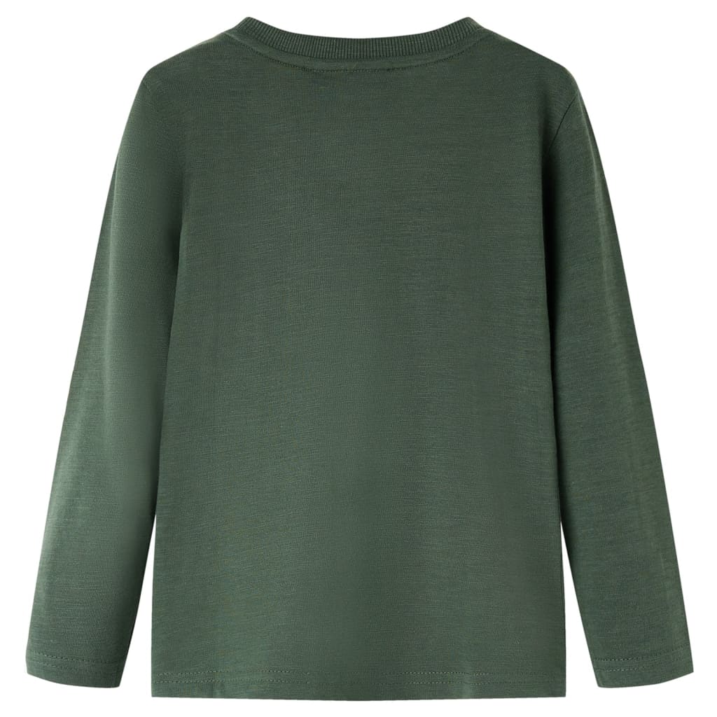 Kinder-Langarmshirt Dunkelgrün 128