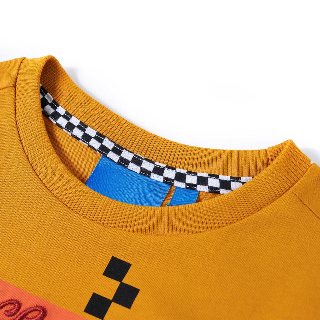 Kinder-Langarmshirt Ocker 116