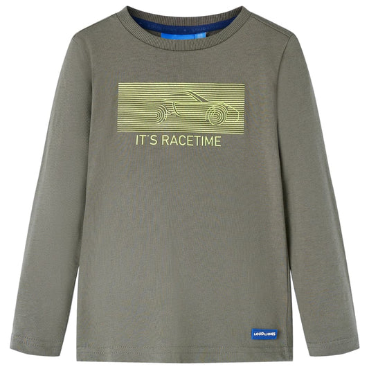 Kinder-Langarmshirt Khaki 128
