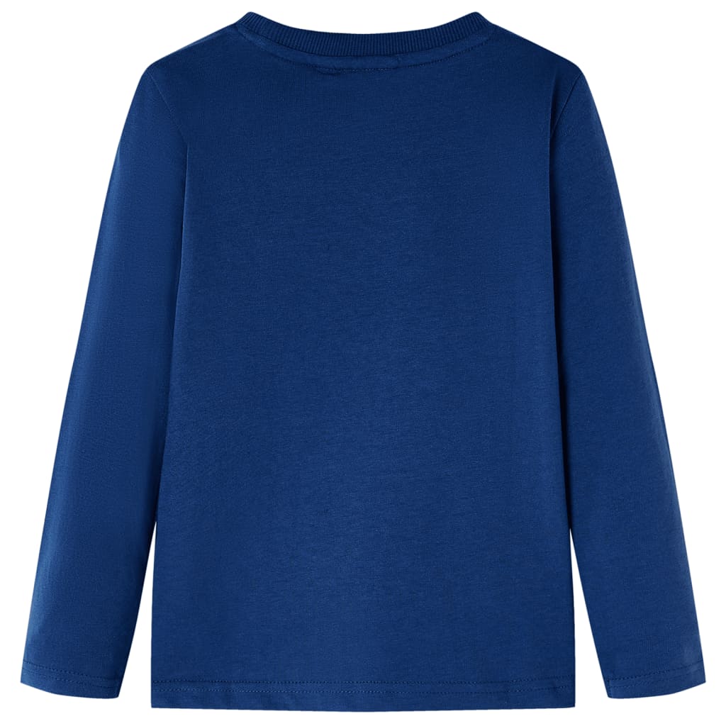 Kinder-Langarmshirt Jeansblau 128