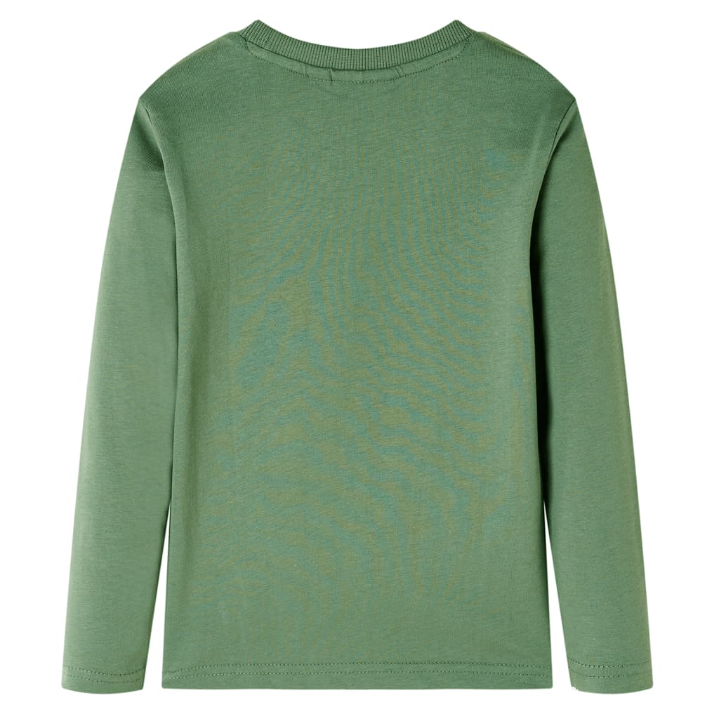 Kinder-Langarmshirt Helles Khaki 116