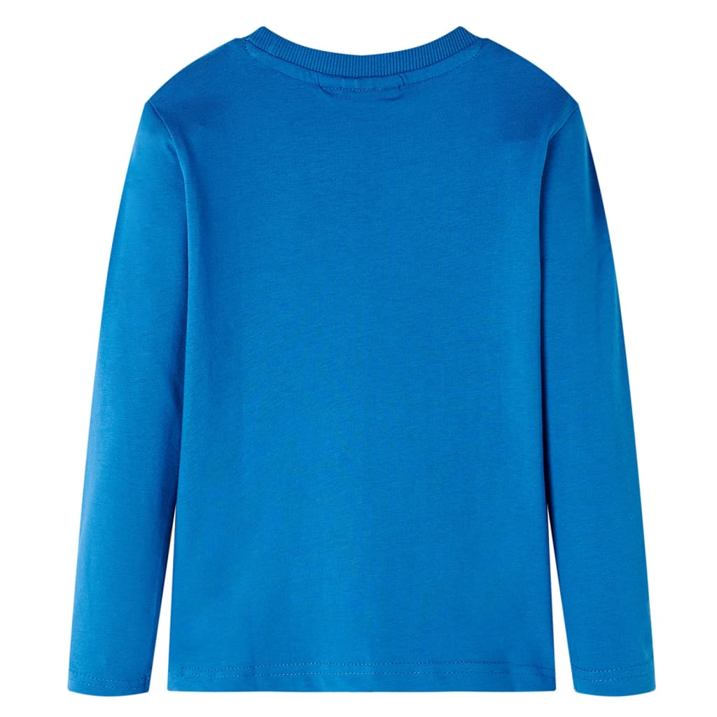 Kinder-Langarmshirt Petrolblau 128