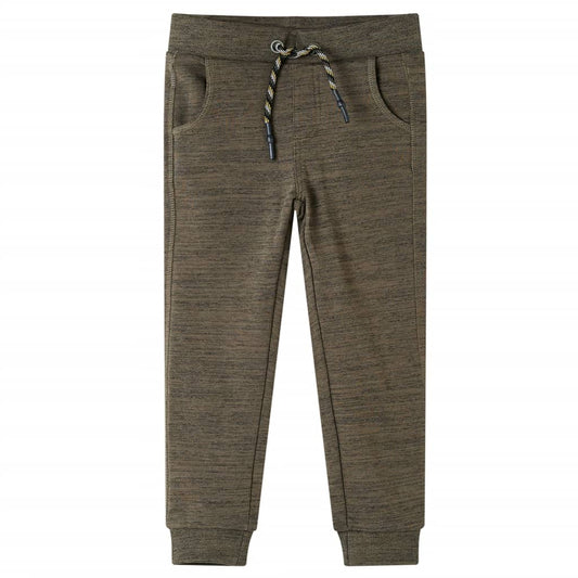 Kinder-Trainingshose Dunkles Khaki Melange 140