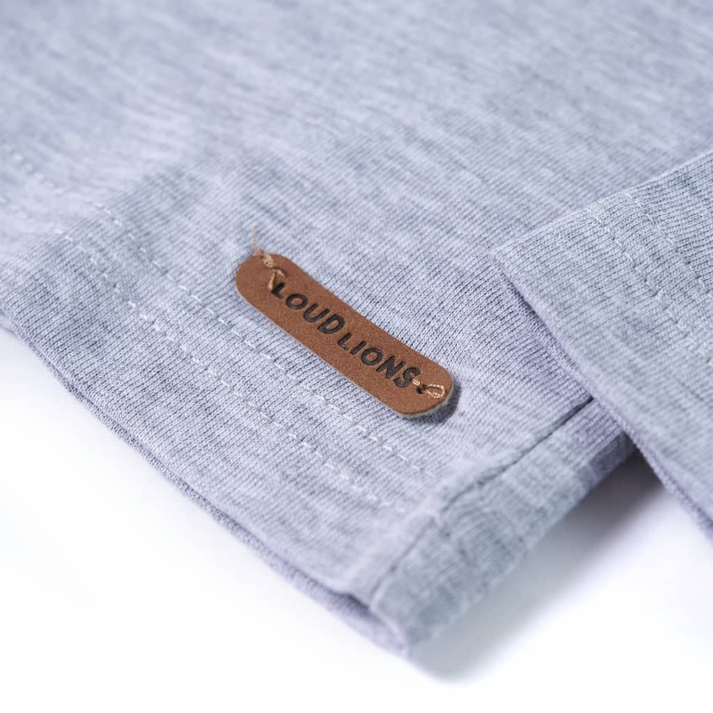 Kinder-Langarmshirt Grau Melange 92