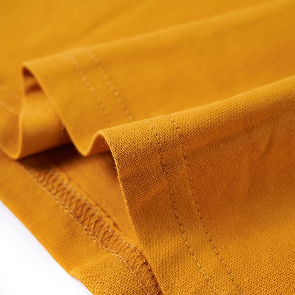 Kinder-Langarmshirt Ocker 116