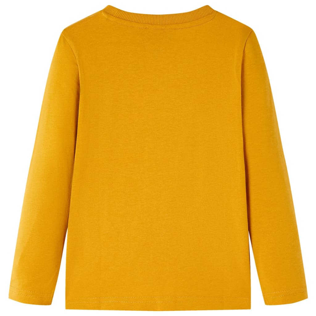 Kinder-Langarmshirt Ocker 140