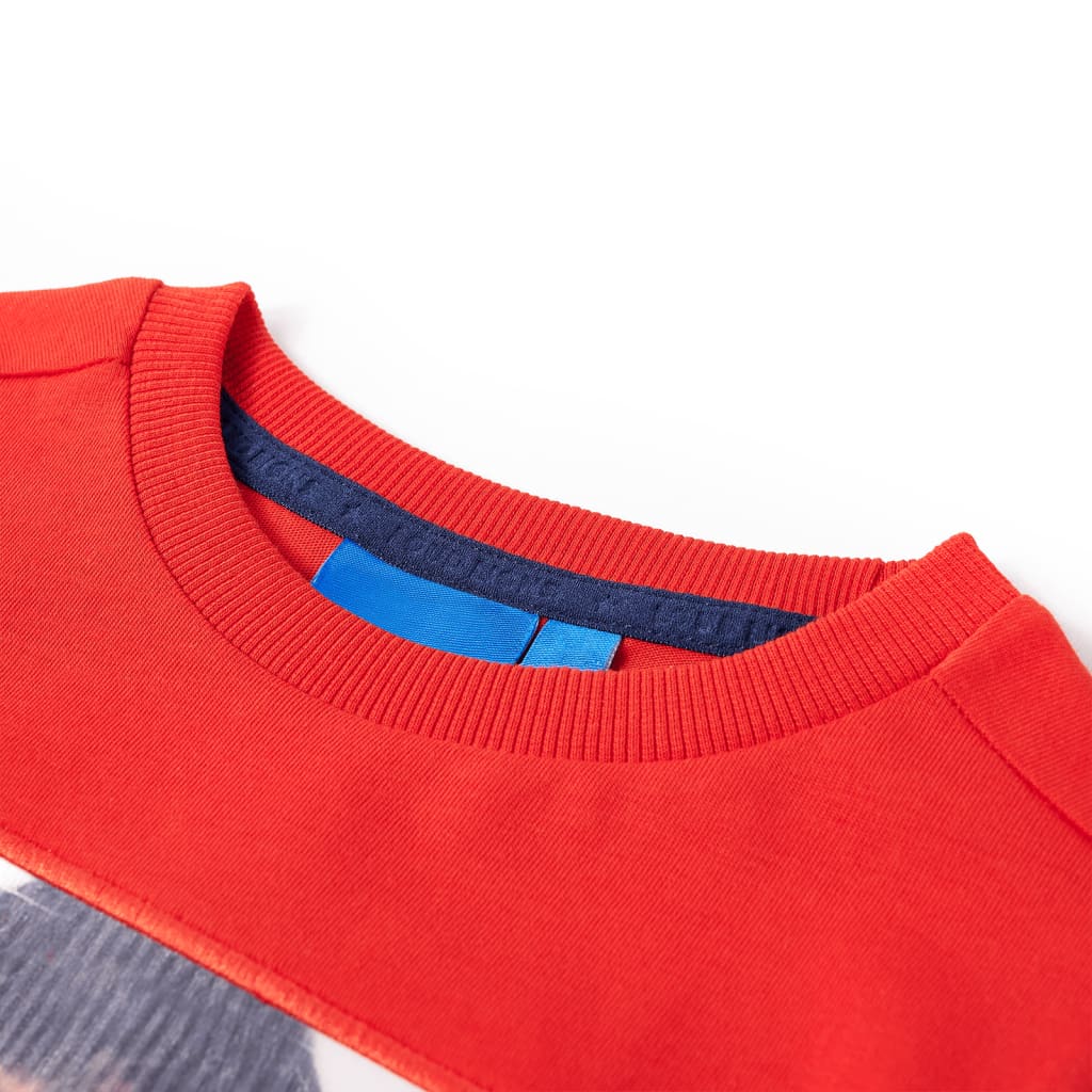 Kinder-Langarmshirt Rot 92