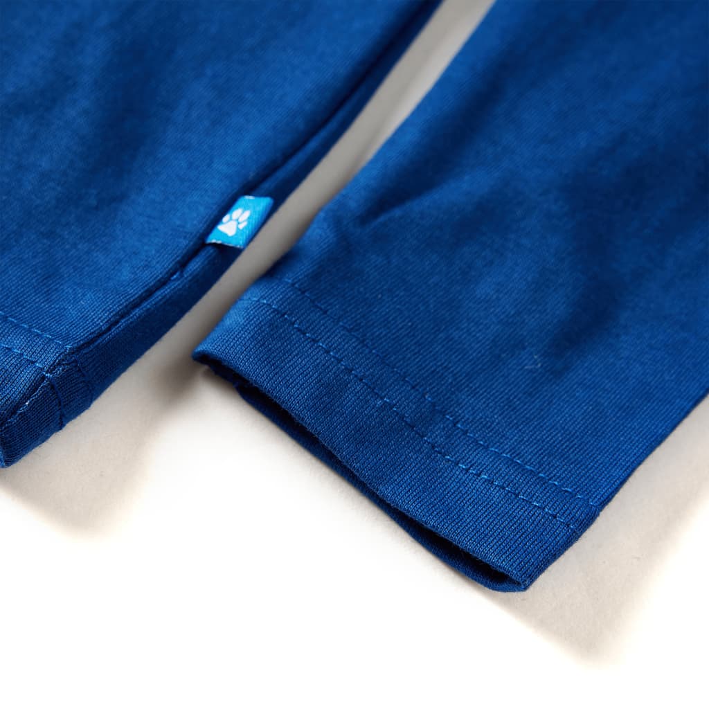 Kinder-Langarmshirt Dunkelblau 92
