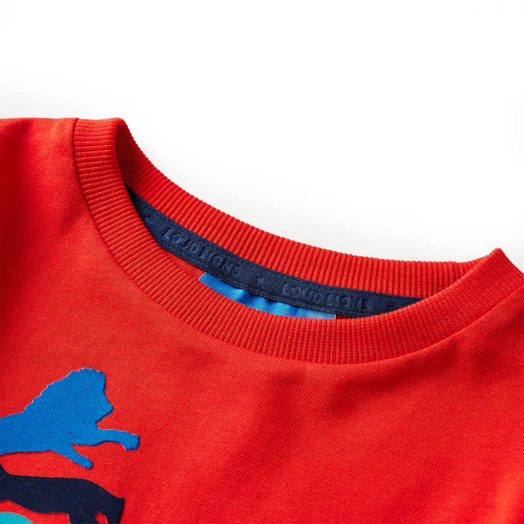 Kinder-Langarmshirt Rot 92