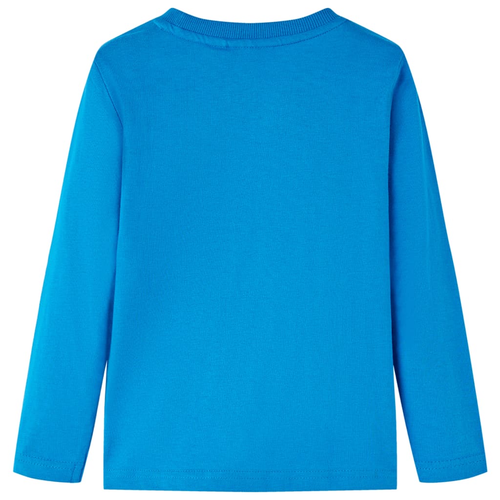 Kinder-Langarmshirt Kobaltblau 92