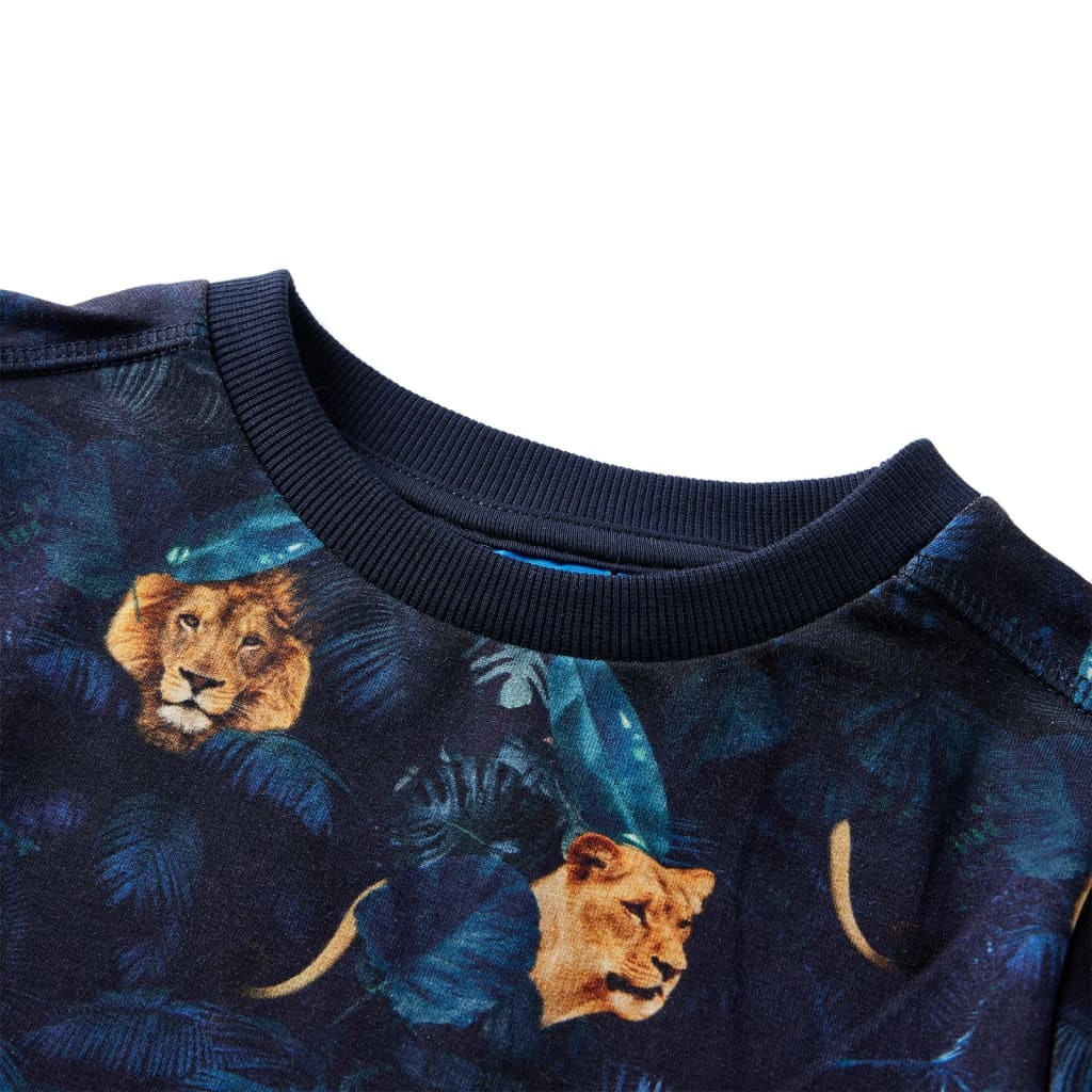 Kinder-Sweatshirt Marineblau 92