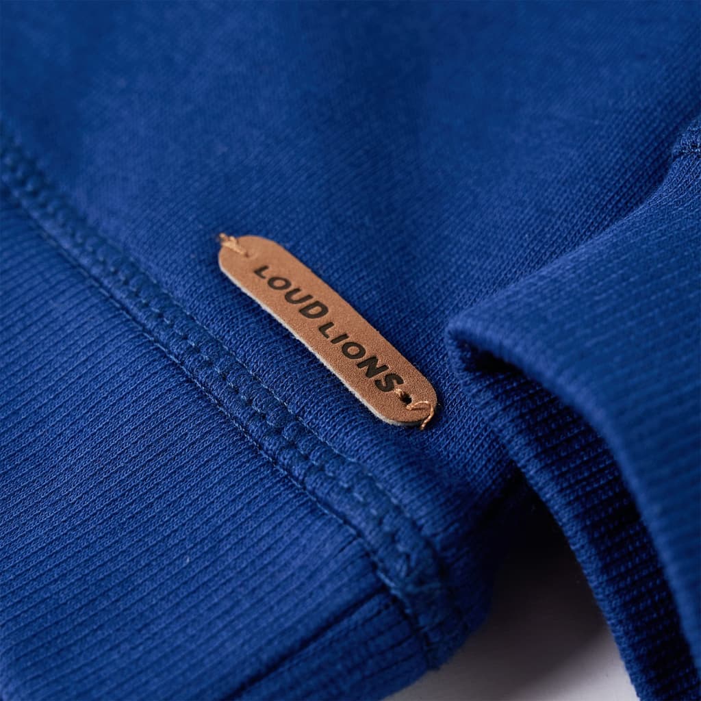 Kinder-Kapuzenpullover Dunkelblau 128