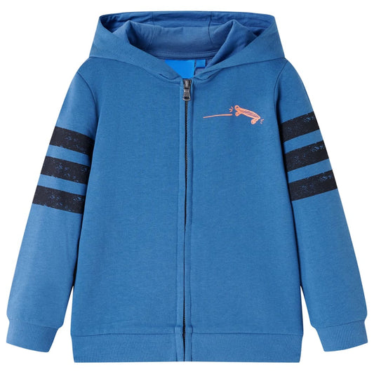 Kinder-Kapuzenpullover Blau 116