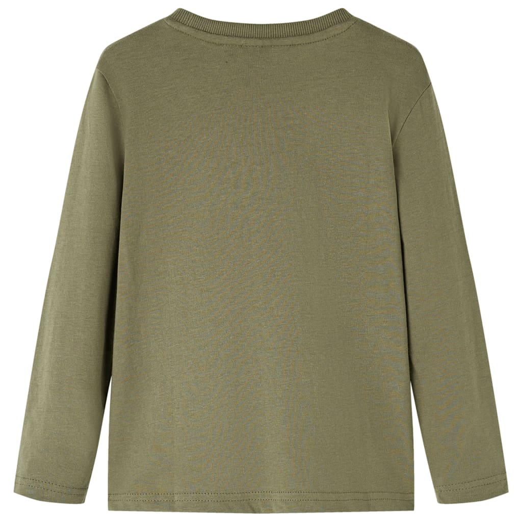 Kinder-Langarmshirt Khaki 116