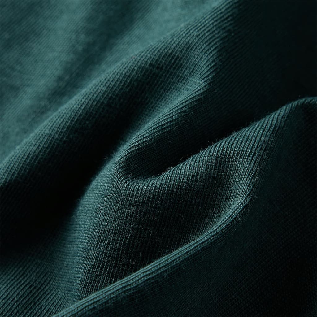 Kinder-Langarmshirt Dunkelgrün 128
