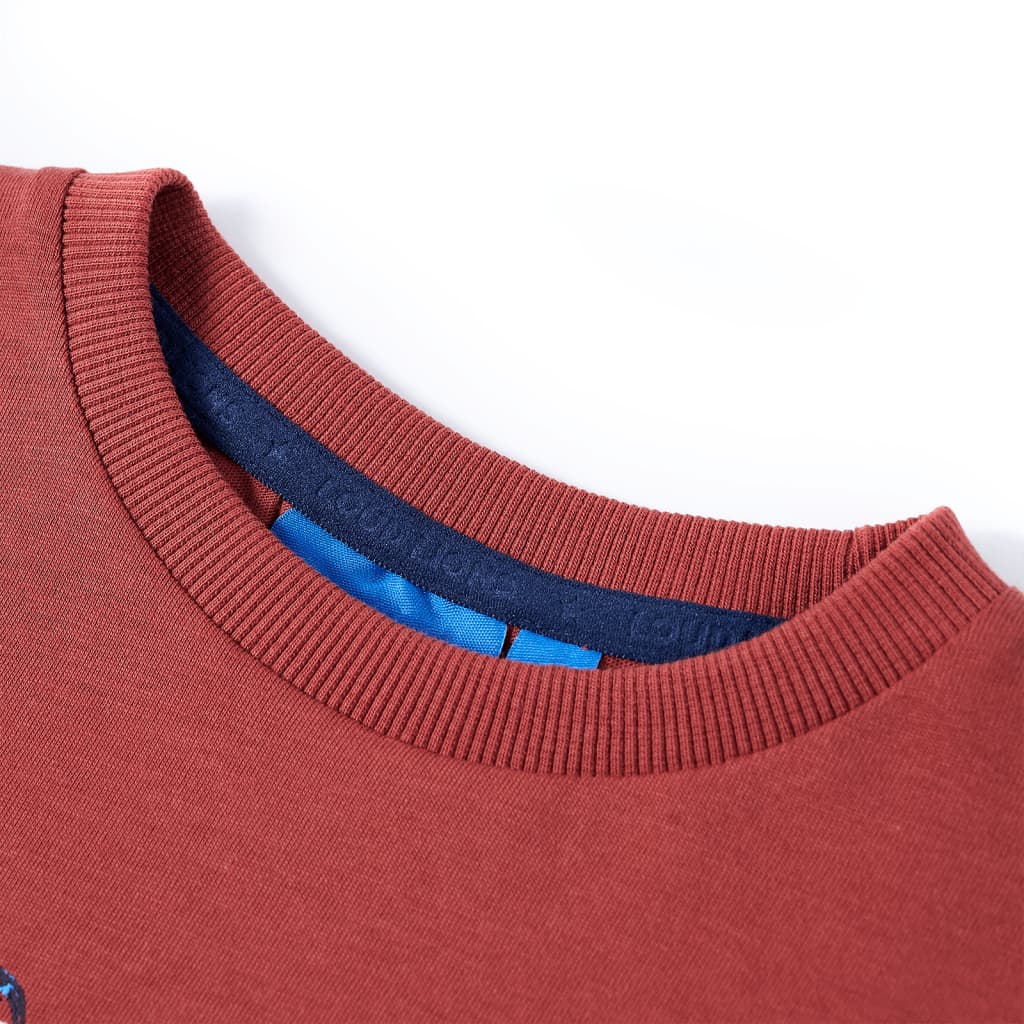 Kinder-Langarmshirt Dunkelrot 140