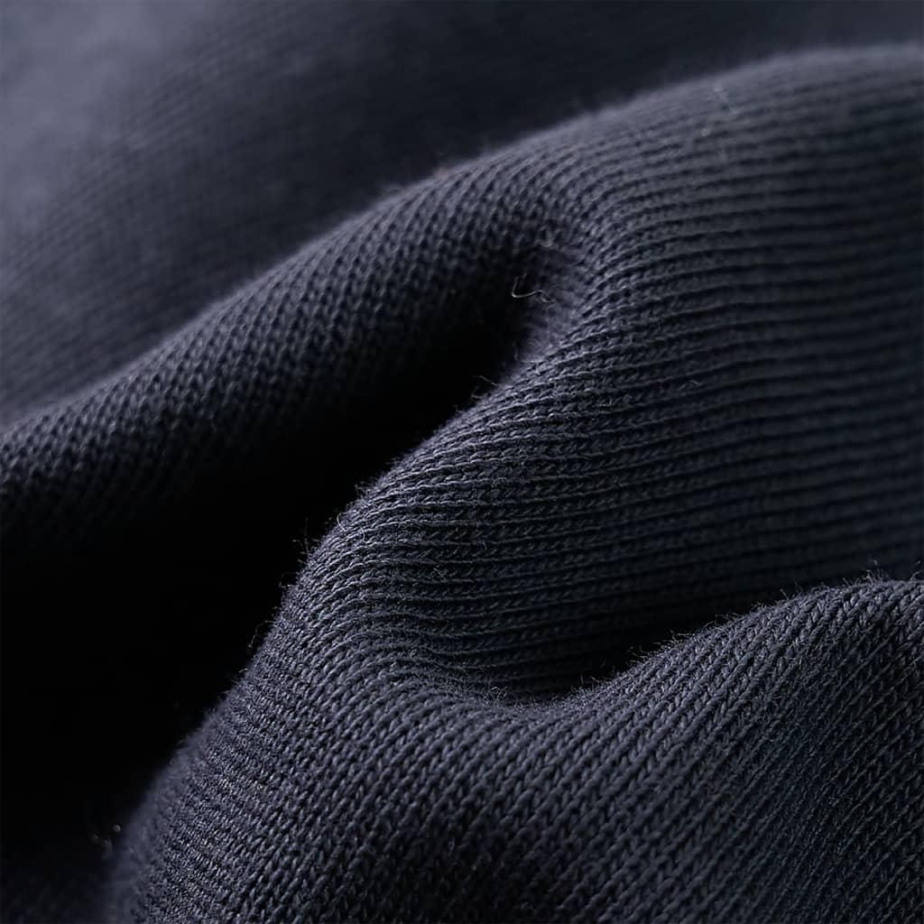 Kinder-Kapuzenpullover mit Halbem Reißverschluss Anthrazit Cognac 140
