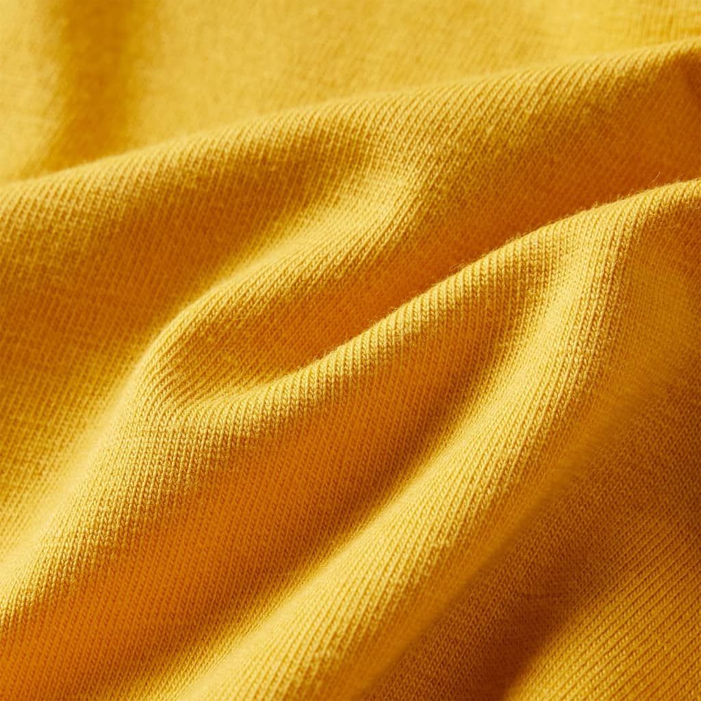 Kinder-Langarmshirt Dunkles Ocker 116