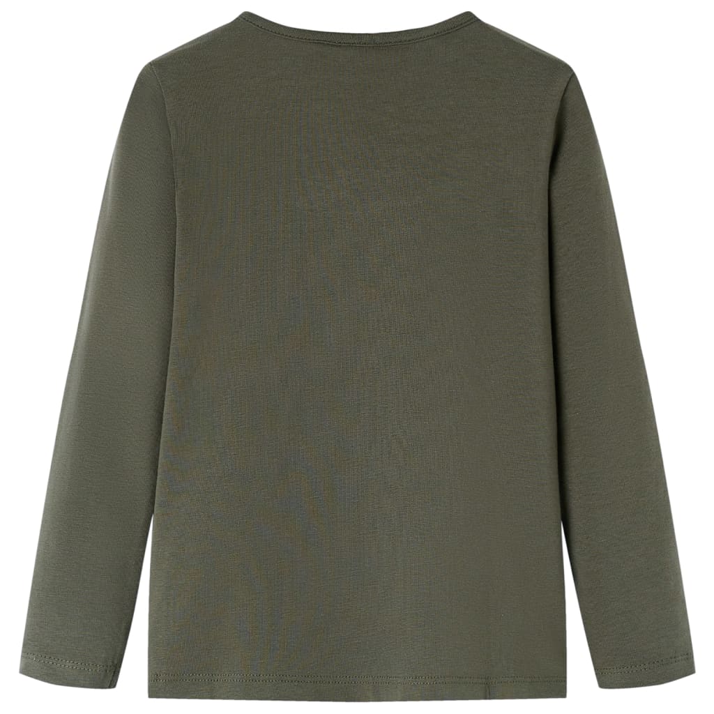 Kinder-Langarmshirt Khaki 92