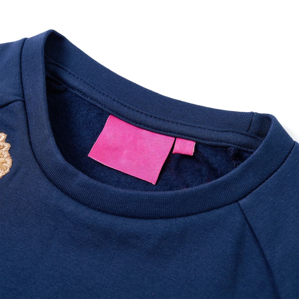 Kinder-Sweatshirt Marineblau 104